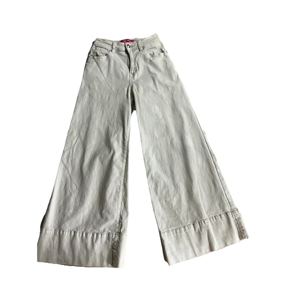Sexy Woman Hugh Ruse Wide Leg Pants Size XS Tan Casual Comfort
